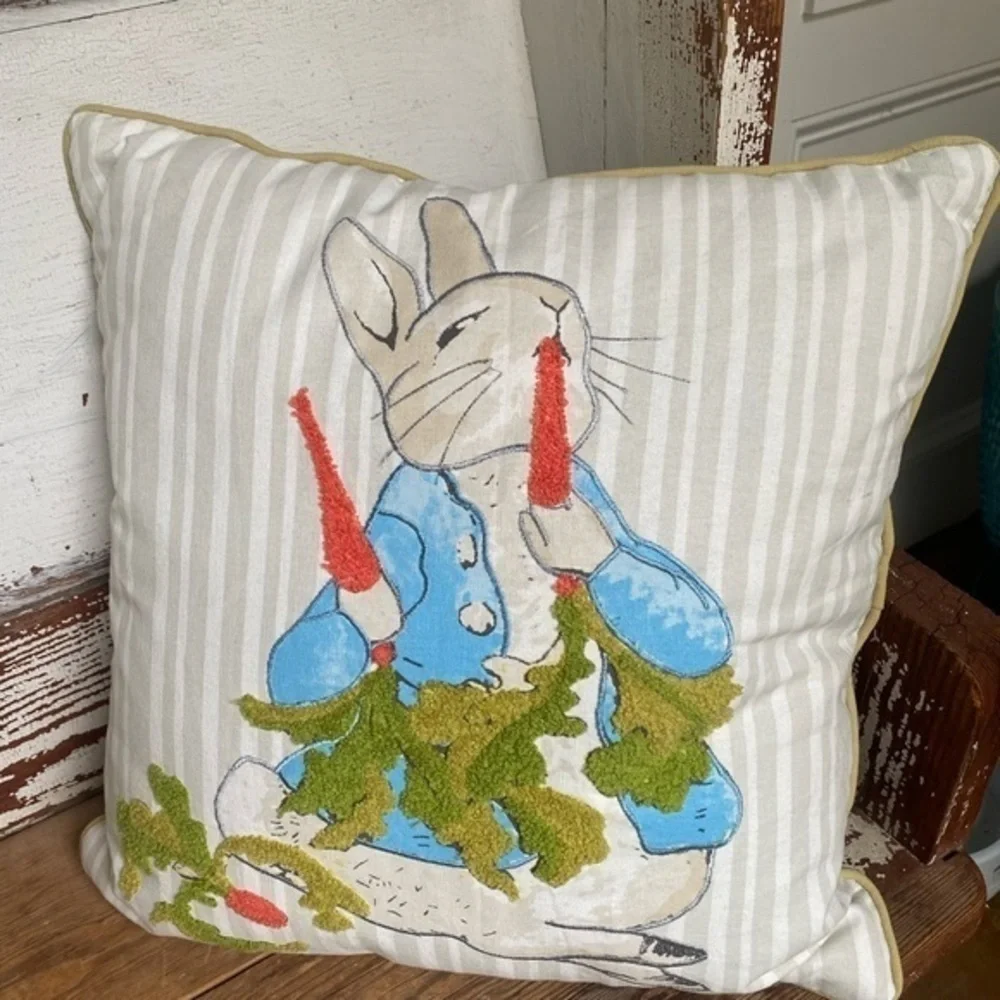 Pier 1 Pink Easter Bunny Pillow